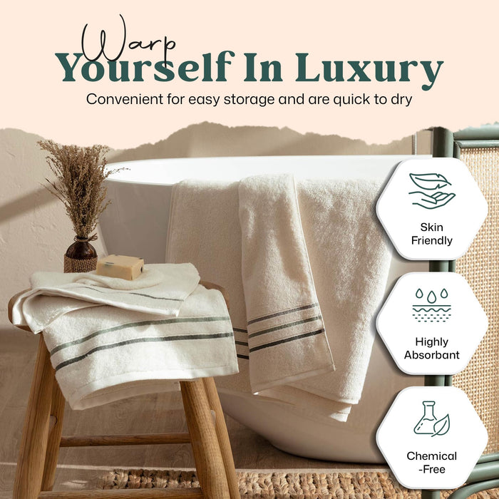 Narciso Bath Towel 30x56 inch Ecru