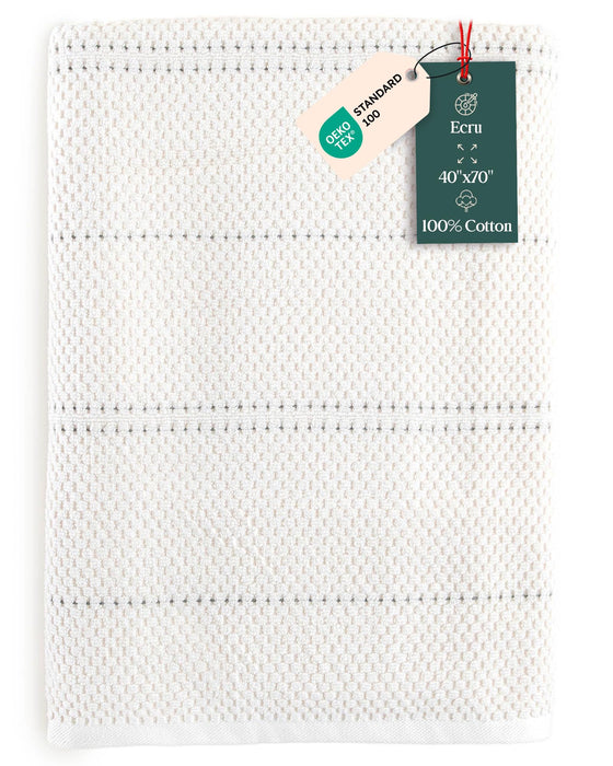 Etoile Bath Sheet 40x70 inch Ecru