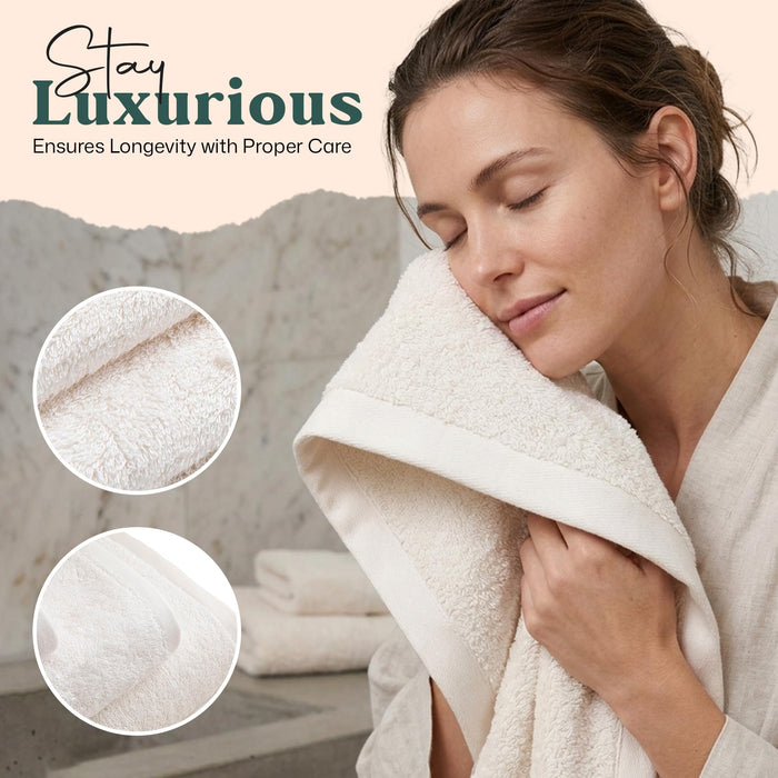 Solid Hand Towel 20x30 inch Ecru