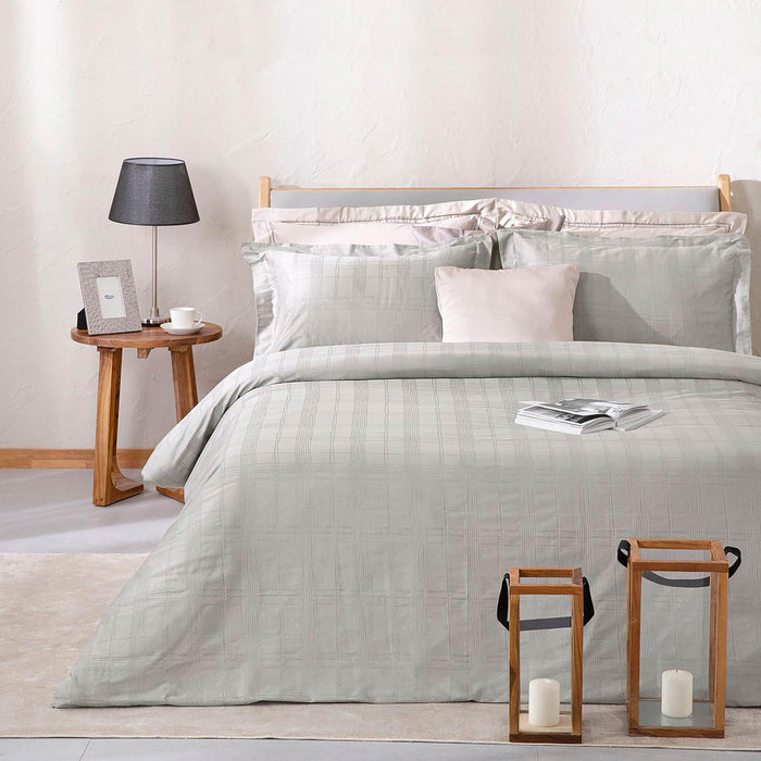 Saule Cal King Duvet Cover 106x92 inch Stone