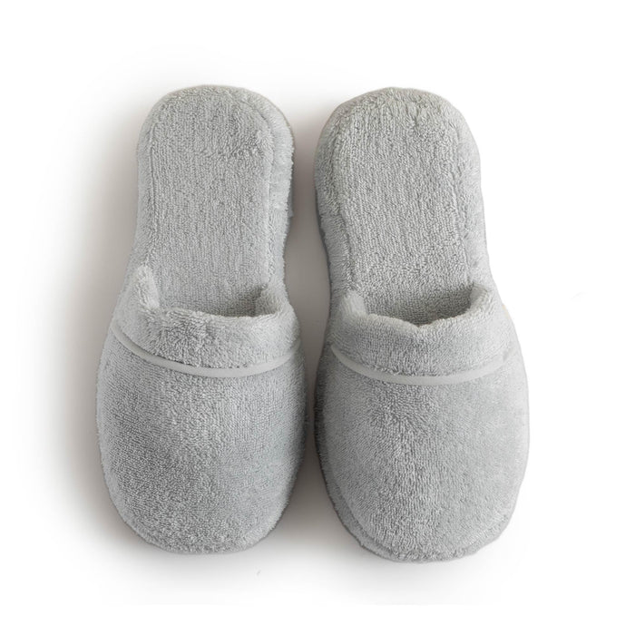 Solid Unisex Indoor House Slippers Grey