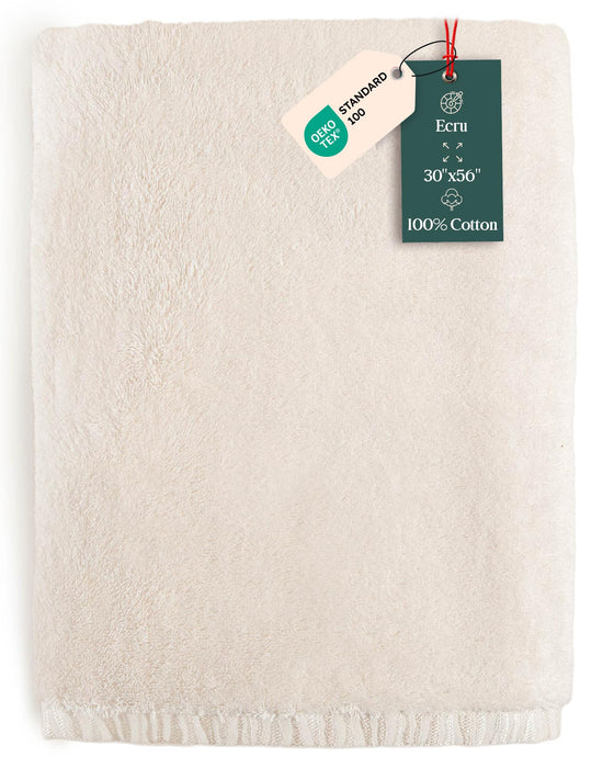 Perla Bath Towel 30x56 inch Ecru