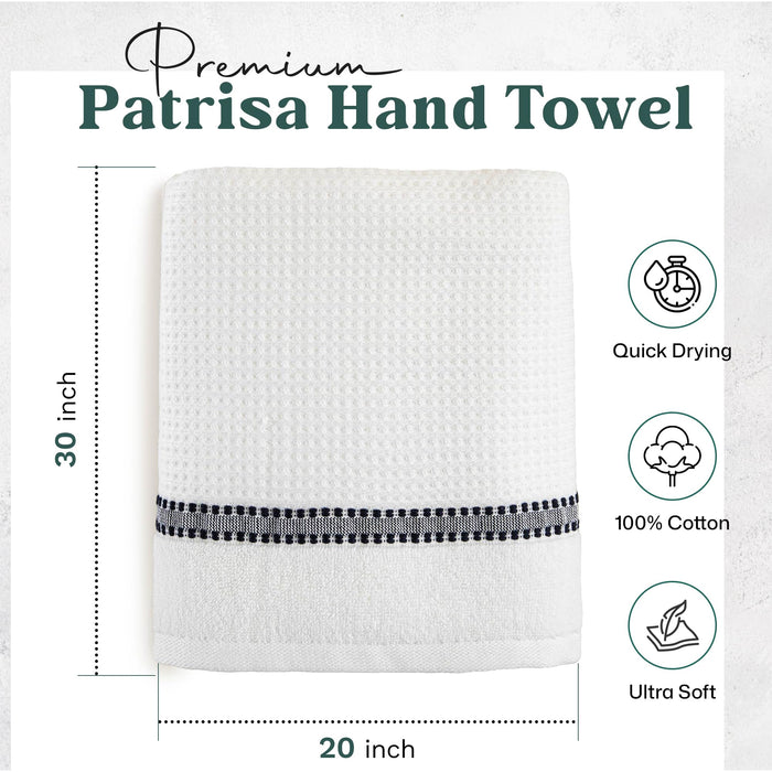 Patrisa Hand Towel 20x30 inch White