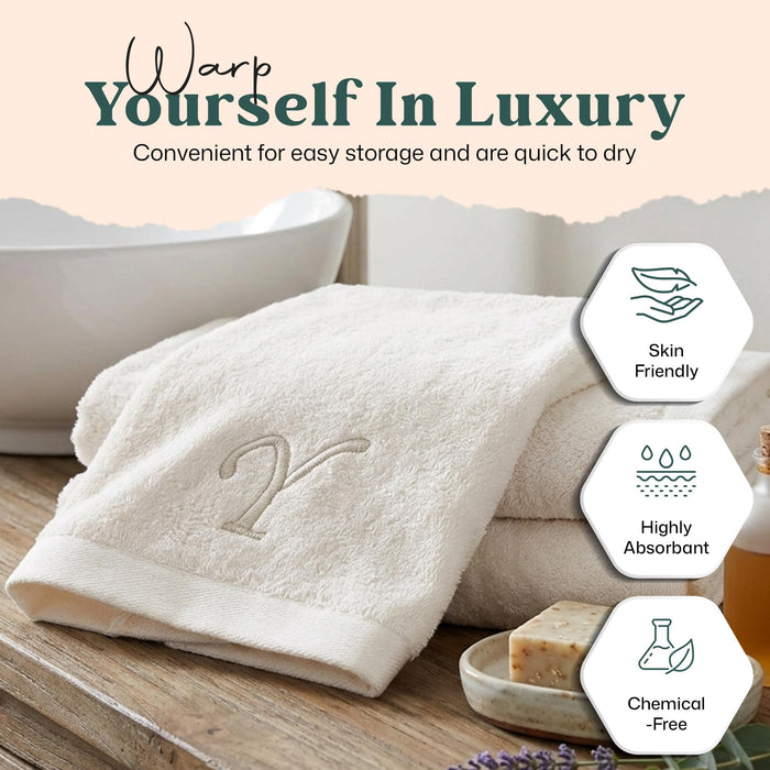 Solid Hand Towel 20x30 inch (Y) Ecru