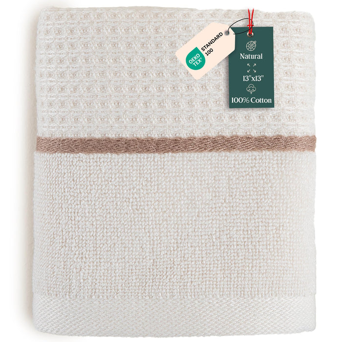 Pianta Washcloth 13x13 inch Natural