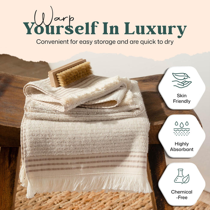 Soire Washcloth 13x13 inch Natural