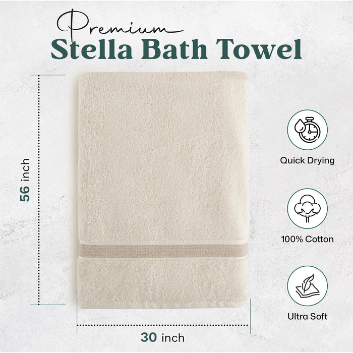 Stella Bath Towel 30x56 inch Natural