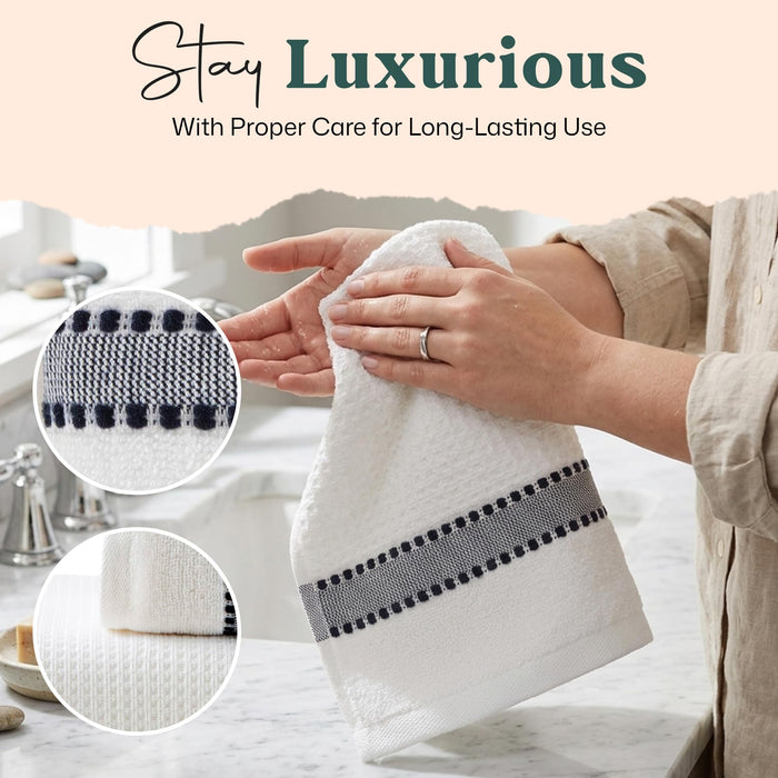 Patrisa Washcloth 13x13 inch White