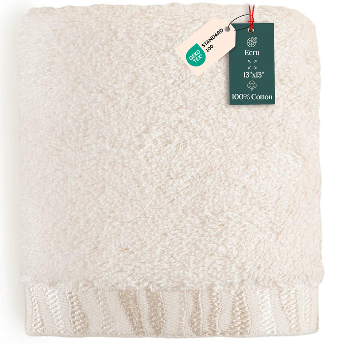 Perla Washcloth 13x13 inch Ecru