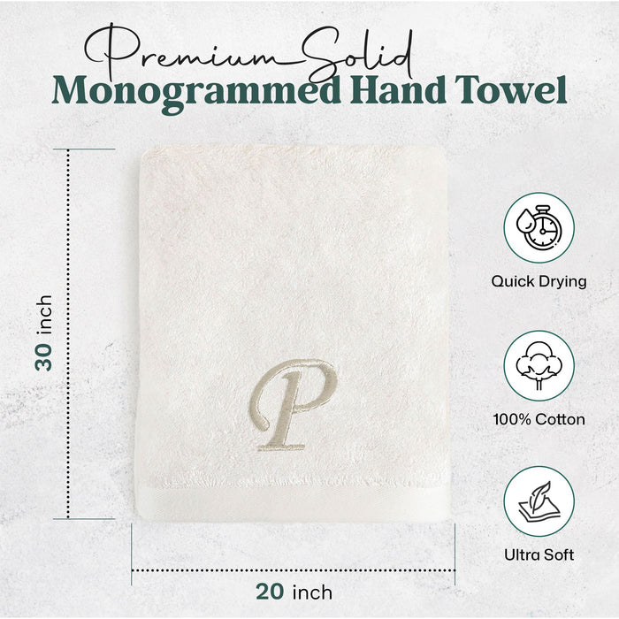 Solid Hand Towel 20x30 inch (P) Ecru