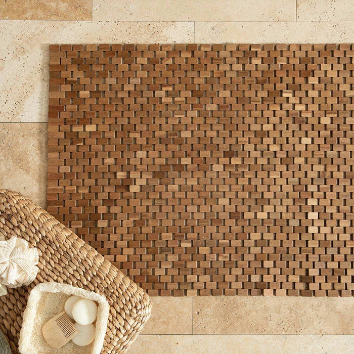 Pinta Wooden Bath Mat 28x51 inch Natural