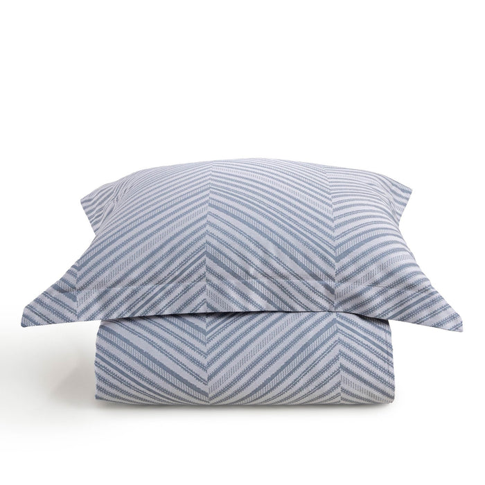 Lorenza Duvet Cover Set 90x92 inch Marine Blue / Soft Blue