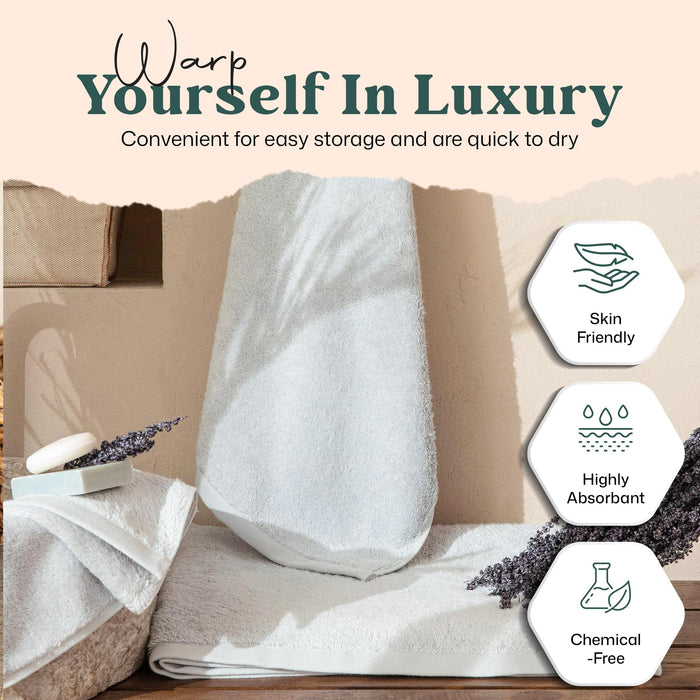 Solid Bath Towel 30x56 inch Pearl Blue