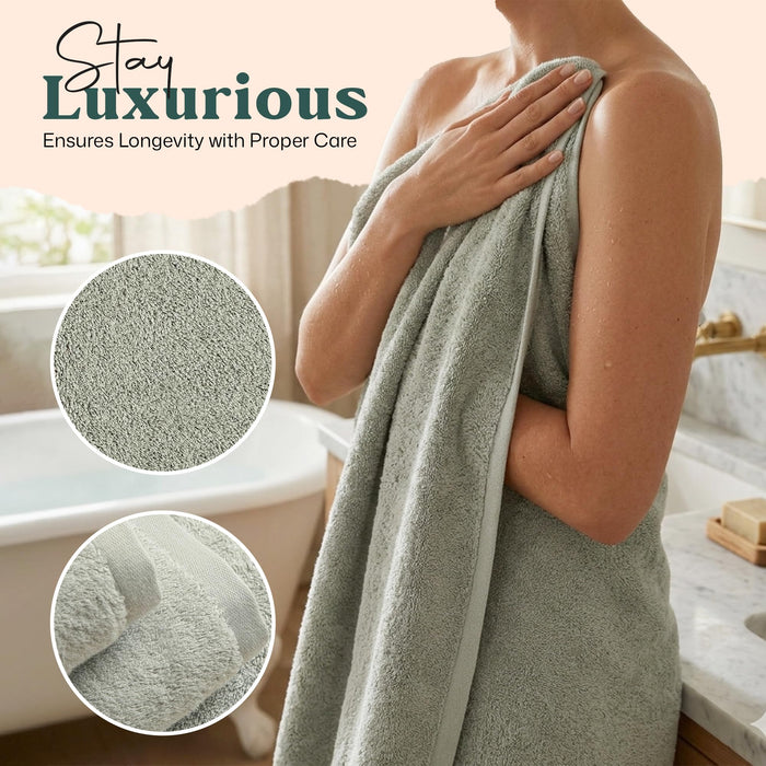 Solid Bath Towel 30x56 inch Smoke Green