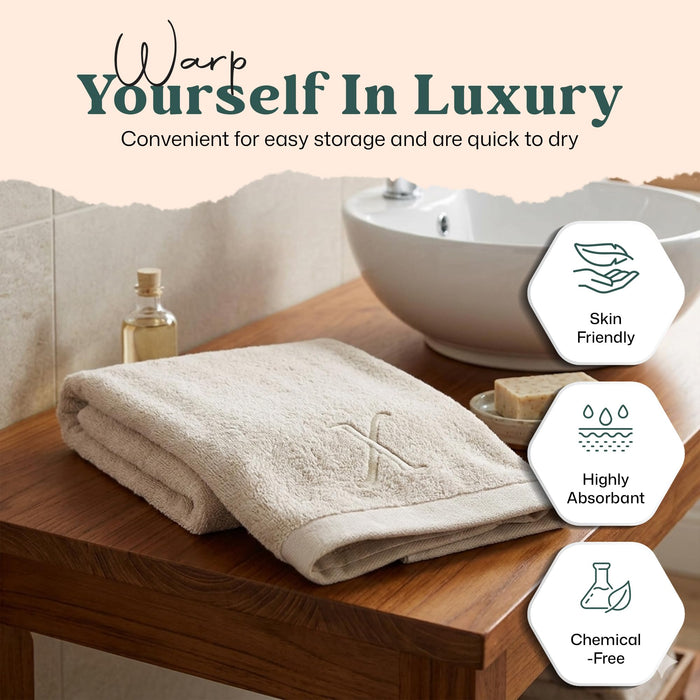 Solid Hand Towel 20x30 inch (X) Ecru