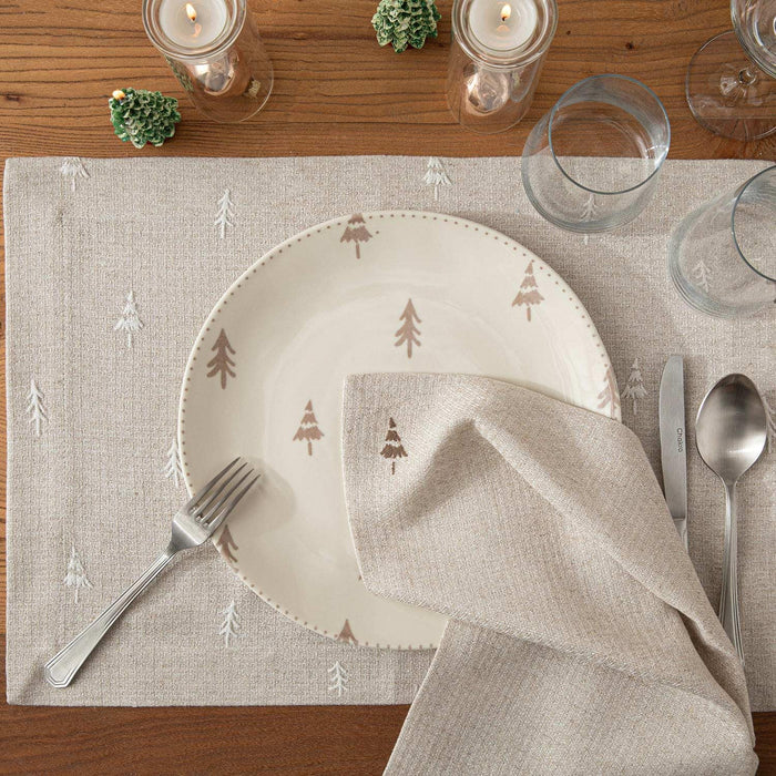 Alarce Dining Table Placemats 14x20 inch Ecru
