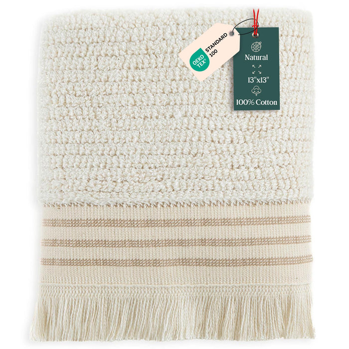 Soire Washcloth 13x13 inch Natural