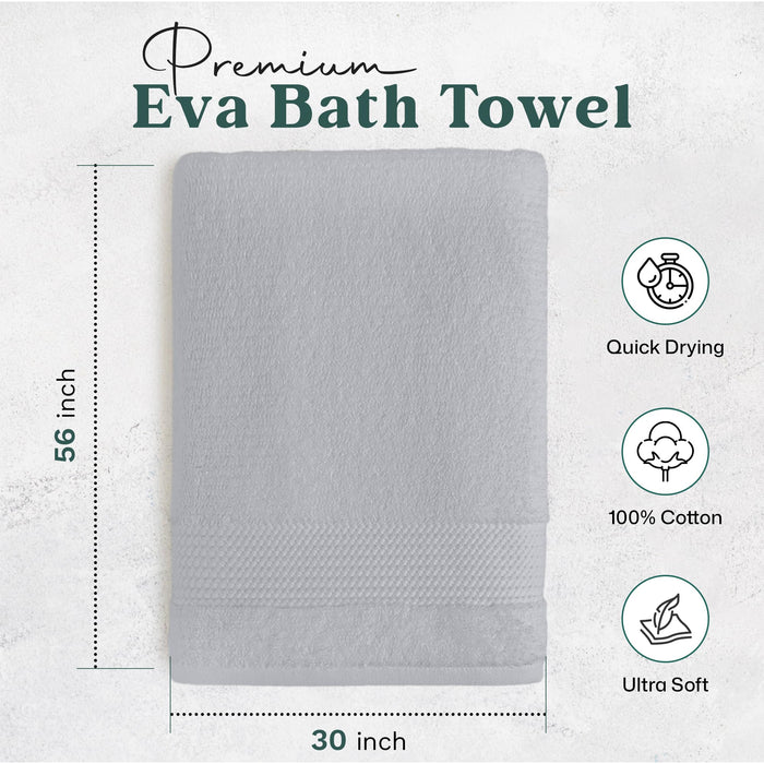 Eva Bath Towel 30x56 inch Pearl Blue