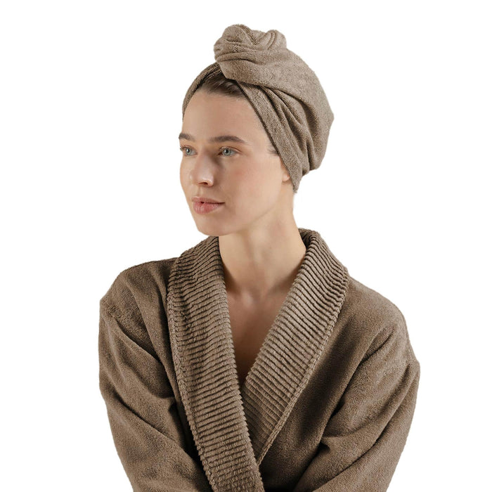 Solid Hair Bonnet Dark Beige
