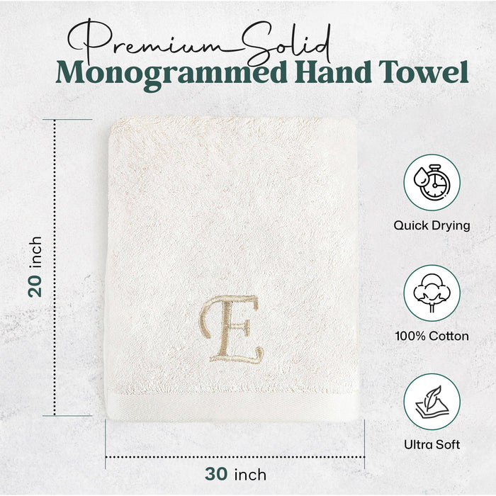 Solid Hand Towel 20x30 inch (E) Ecru