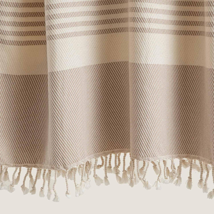 Palermo Cotton Peshtemal Beach Towel Natural