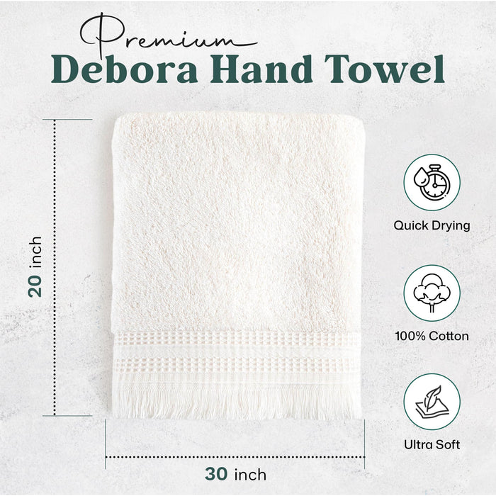 Debora Hand Towel 20x30 inch Ecru