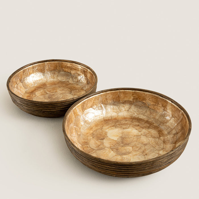 Innoq Round Decorative Bowl 14 inch Pearl