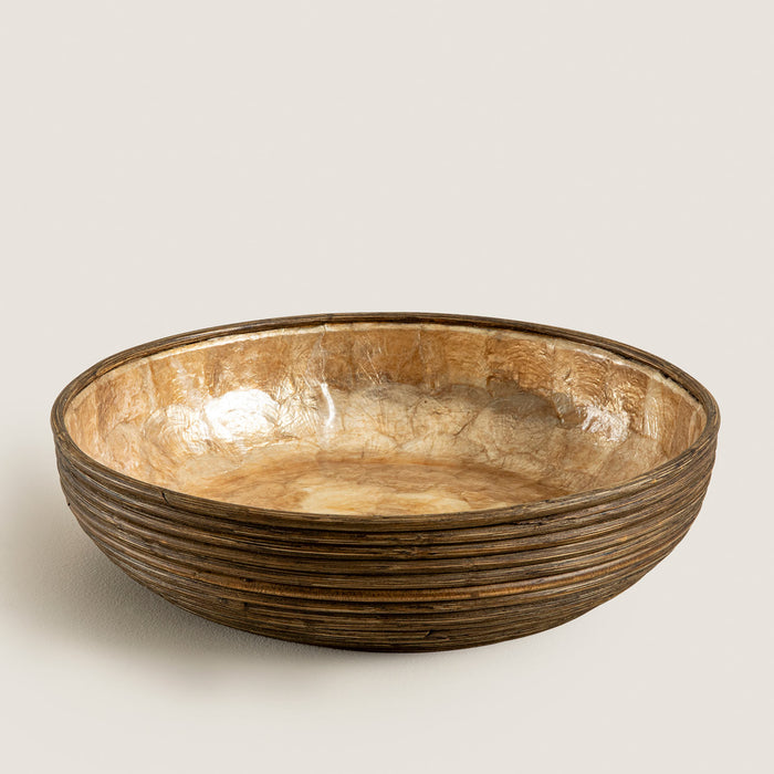 Innoq Round Decorative Bowl 16 inch Pearl
