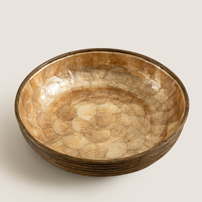 Innoq Round Decorative Bowl 16 inch Pearl
