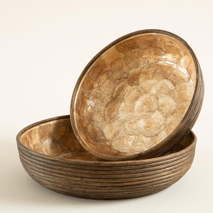 Innoq Round Decorative Bowl 16 inch Pearl