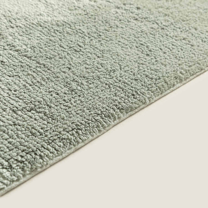 Solid Bamboo Bath Mat 24x40 inch Smoke Green