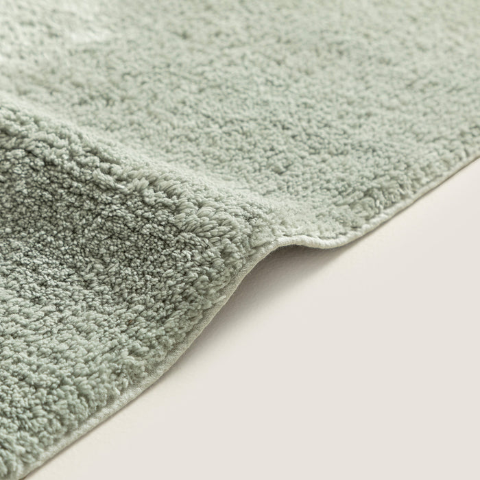 Solid Bamboo Bath Mat 24x40 inch Smoke Green