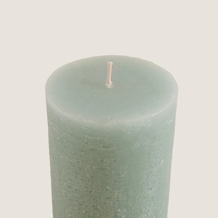 Glacier Pillar Candle 2.75x4.72 inch Smoke Green
