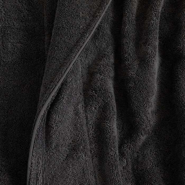 Solid Unisex Terry Cloth Bathrobe Anthracite