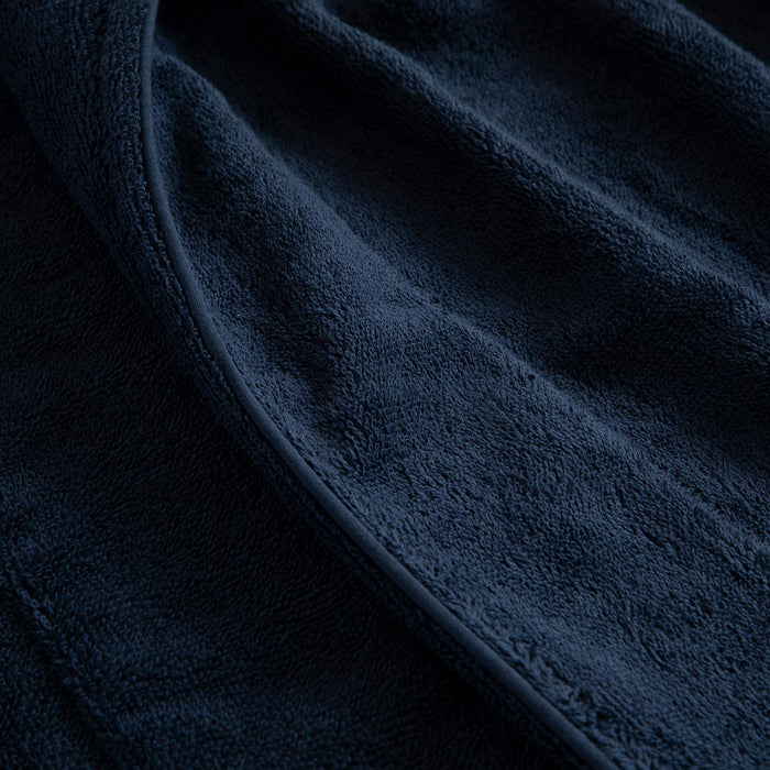 Solid Unisex Terry Cloth Bathrobe Marine Blue