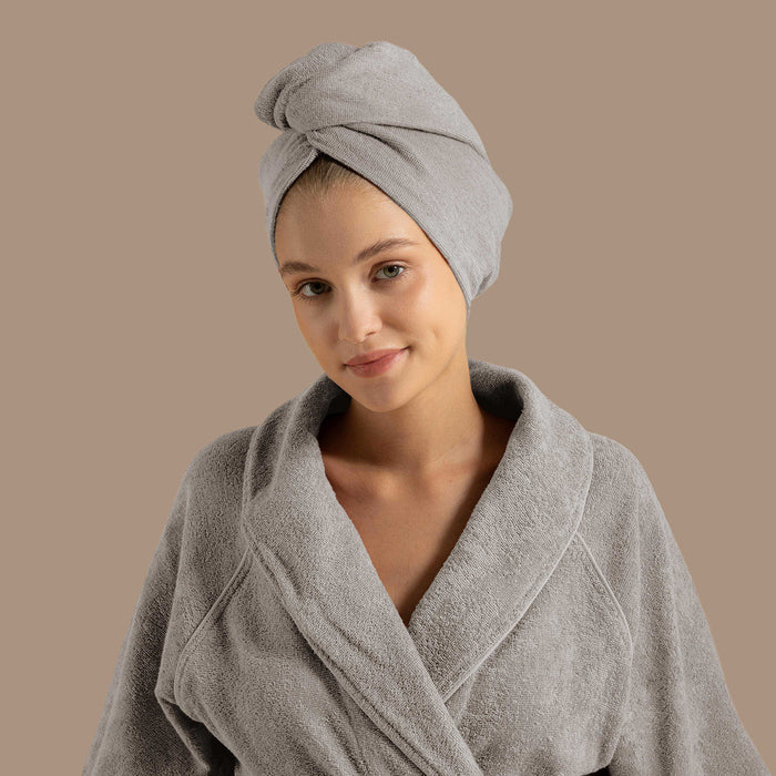 Solid Hair Bonnet Grey