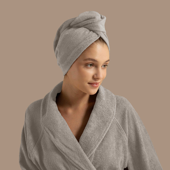 Solid Hair Bonnet Grey