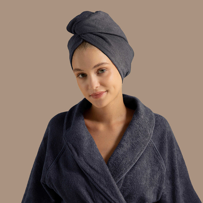 Solid Hair Bonnet Marine Blue