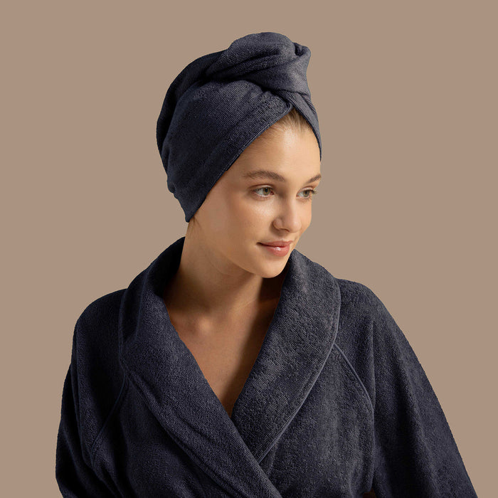 Solid Hair Bonnet Marine Blue