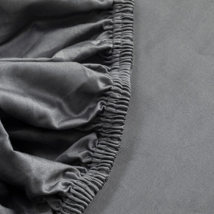 Alana King Sheet Set 76x80 inch Dark Grey
