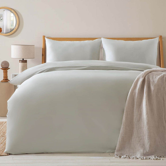 Alana King Duvet Cover 90x92 inch Cool Grey
