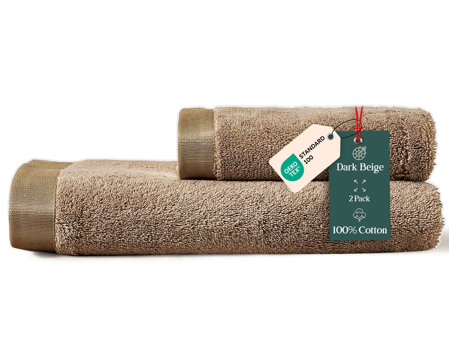 Floss Bundle 2 Pack of Face and Bath Towel Smoke Green