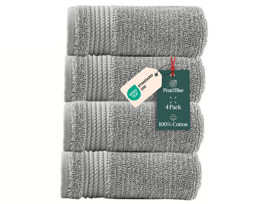 Eva Bundle 4 Pack of Washcloths Pearl Pearl Blue
