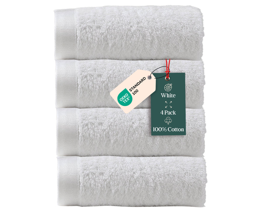 Floss Bundle 4 Pack of Washcloths Pearl White