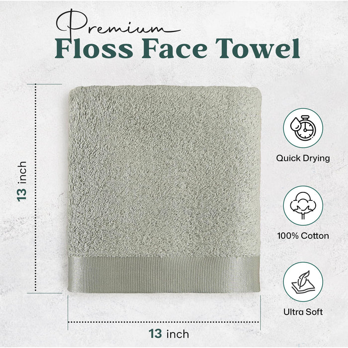 Floss Washcloth 13x13 inch Smoke Green