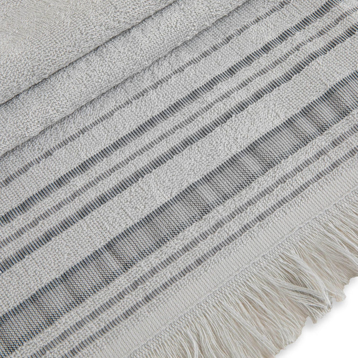 Derin Hand Towel 20x30 inch Pearl Blue / Smoke Grey