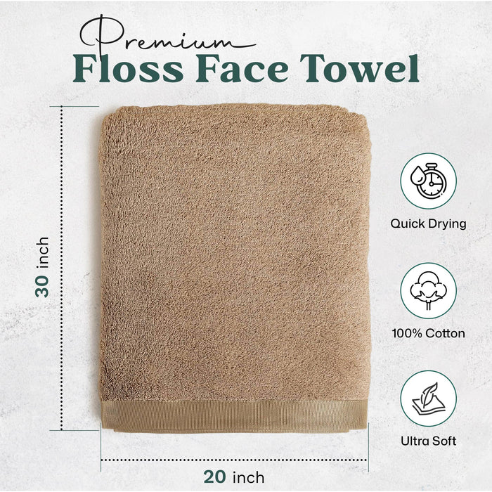 Floss Hand Towel 20x30 inch Dark Beige