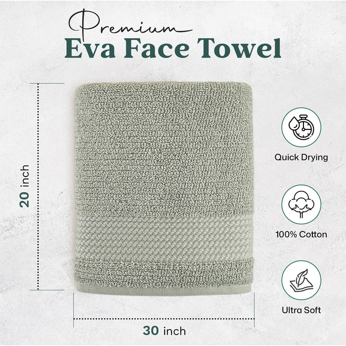 Eva Hand Towel 20x30 inch Smoke Green