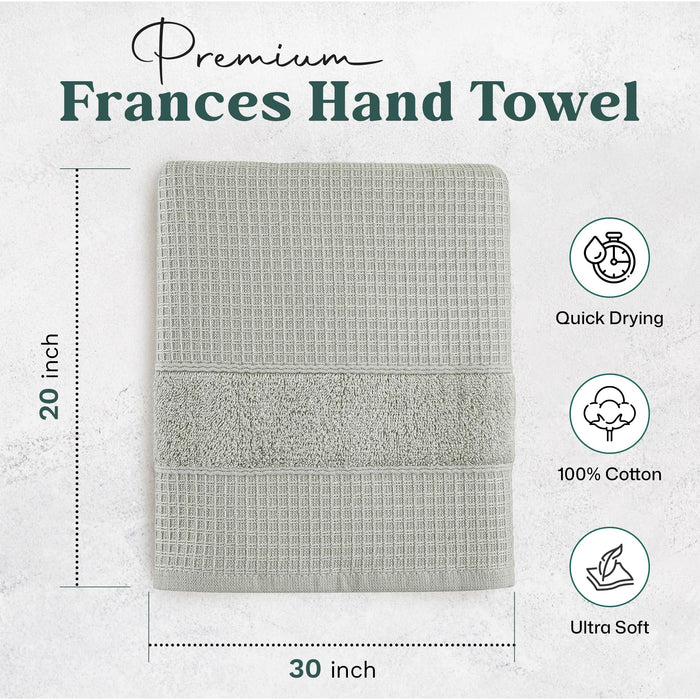 Frances Hand Towel 20x30 inch Smoke Green