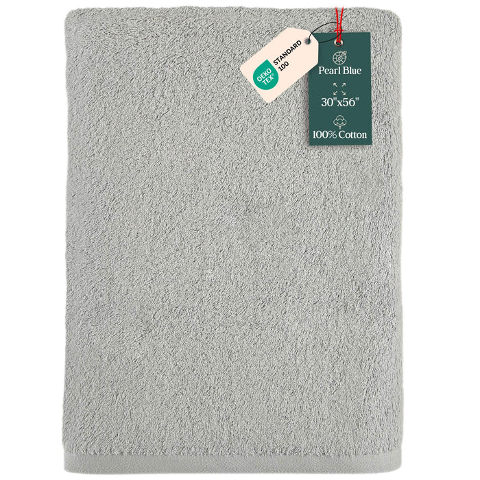 Solid Bath Towel 30x56 inch Pearl Blue